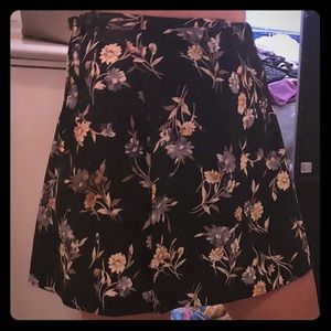 Vintage floral mini skirt